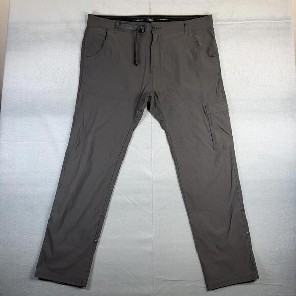 Prana Other - Prana Stretch Zion II Pants Mens 40x32 Gray Belted Slim Fit Cargo Hiking Outdoor